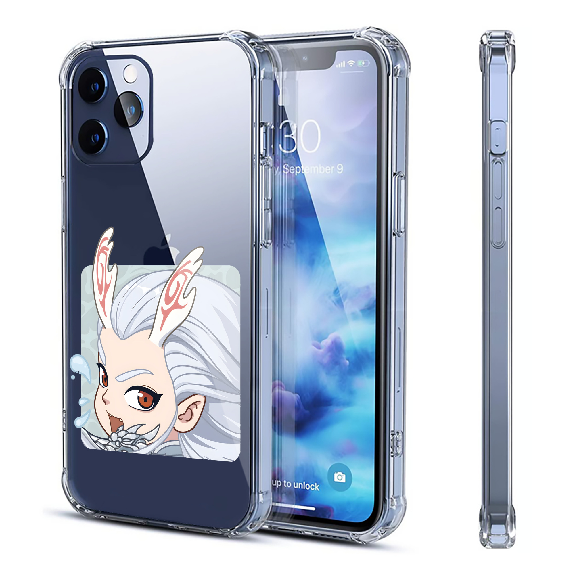 （画像用） Ne Zha 2 ナタ 魔童の大暴れ 【iPhone 12シリーズ対応】透明スマホケース（クリアソフトケース）